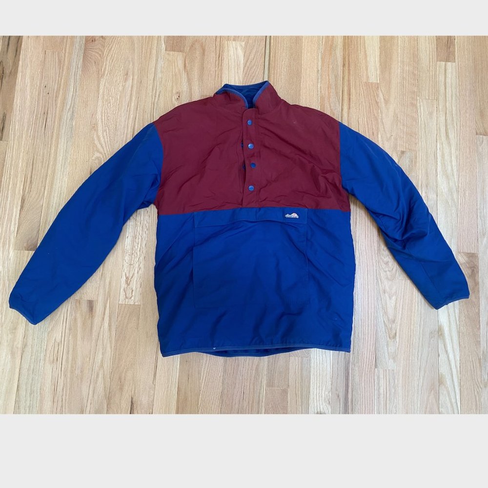 Retro Chubbies Reversible Snap Button Pullover Jacket